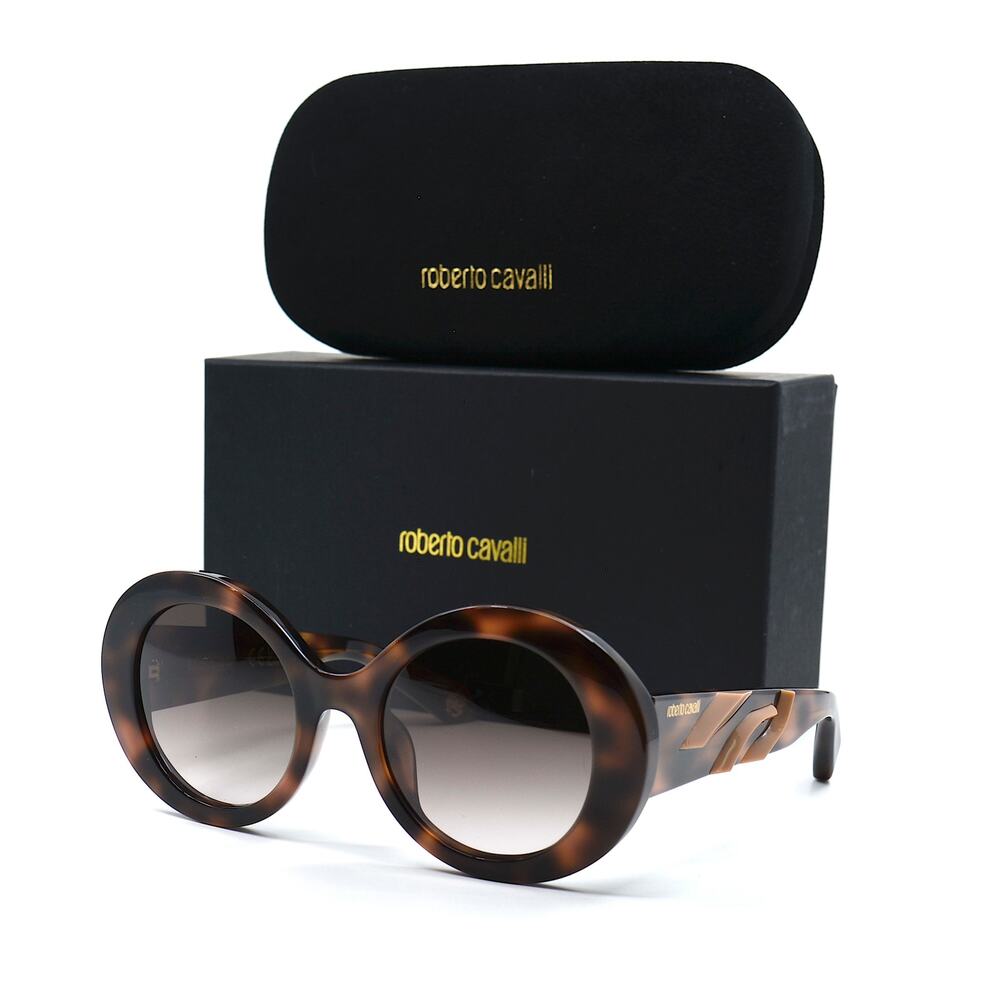 ROBERTO CAVALLI SRC010M HAVANA BROWN GRADIENT AUTHENTIC SUNGLASSES - Picture 5 of 15